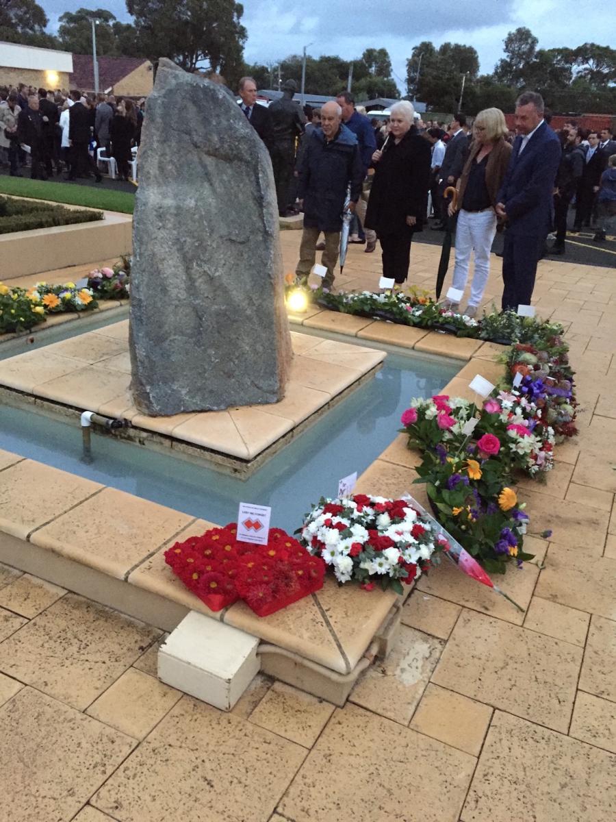 Double Diamonds wreath laid at Swanbourne SAS ANZAC Day memorial service