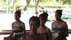 Dili - Arport - Welcome dancers - Close up.JPG